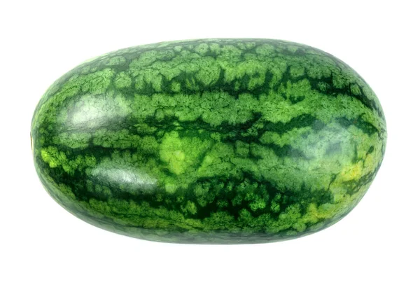 Vattenmelon Isolerad Vit Bakgrund — Stockfoto