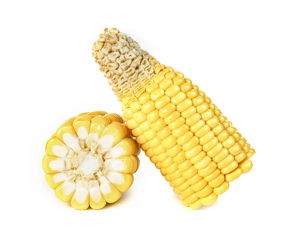 Mais Isoliert Auf Weißem Hintergrund — Stockfoto