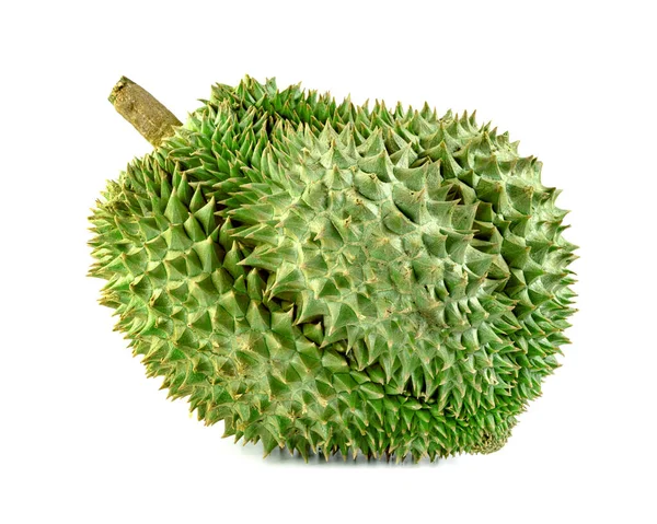 Durian Frukt Isolerad Vit Bakgrund Thailändska Frukt — Stockfoto