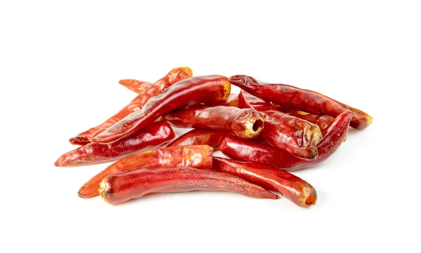 Piros Őrölt Paprika Vagy Száraz Chili Paprika Izolált Fehér Alapon — Stock Fotó