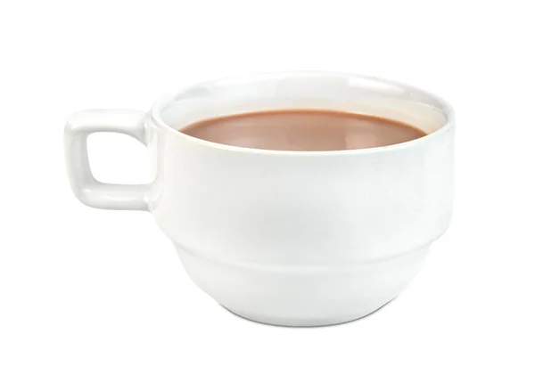 Chocolate Caliente Con Taza Café Aislado Sobre Fondo Blanco Incluyen — Foto de Stock