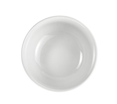 Beyaz arkaplanda izole edilmiş kase, kırpma yolunu içerir