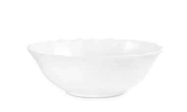 Beyaz arkaplanda izole edilmiş kase, kırpma yolunu içerir