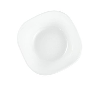 Beyaz arkaplanda izole edilmiş kase, kırpma yolunu içerir