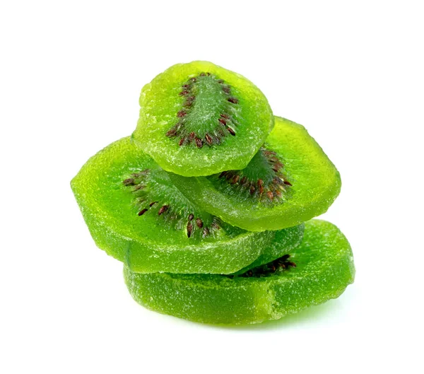 Dried Kiwi Fruit Isolated White Background — Stock Photo, Image