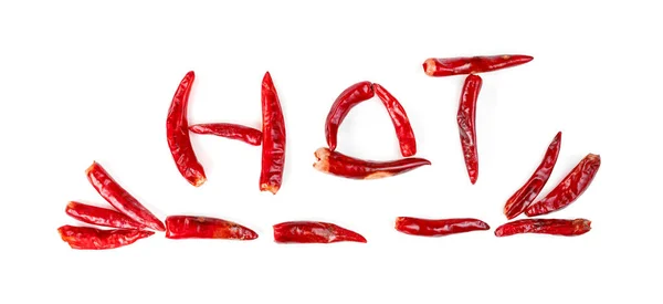 Rode Gemalen Paprika Droge Chili Peper Geïsoleerd Witte Achtergrond — Stockfoto