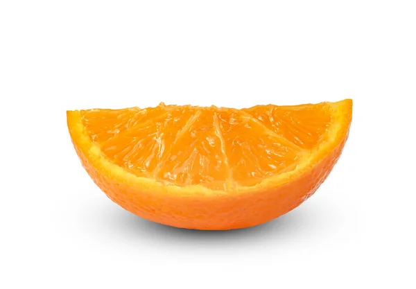 Orange Fruit Half Sliced Isolated White Background — Stock Photo, Image