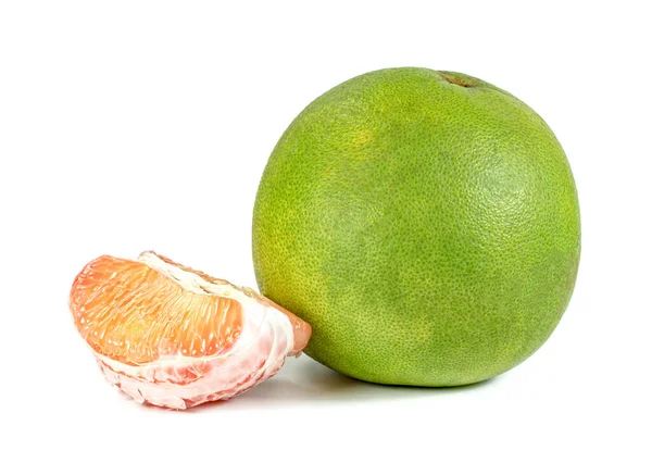 Pomelo Peel Fruit Isolated White Background — Stock Photo, Image