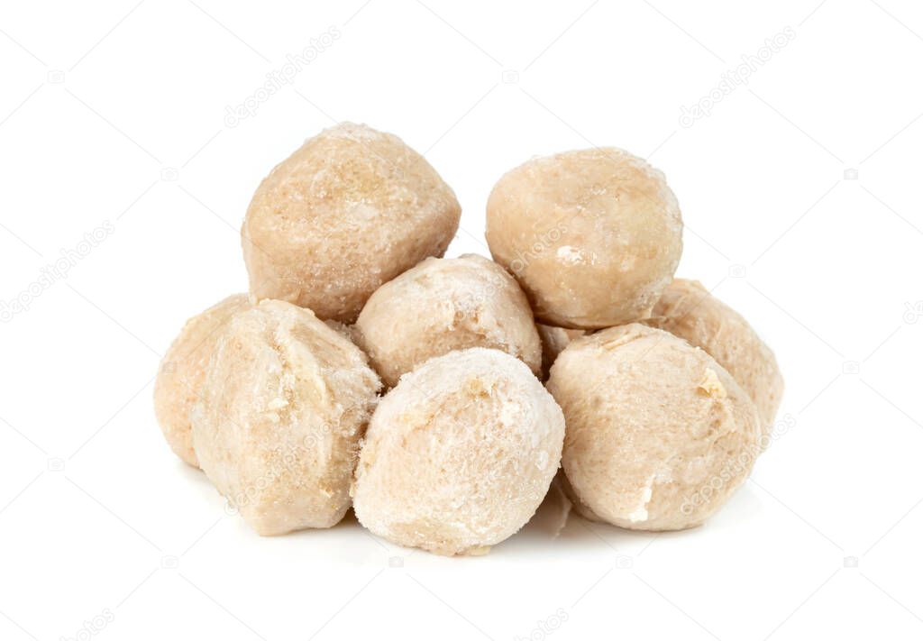meat ball isolated on white background