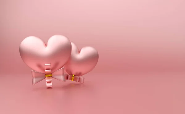 Hartballon Roze Pastelcompositie Voor Moderne Podiumweergave Minimalistische Mockup Verjaardagsballonnen Feest — Stockfoto
