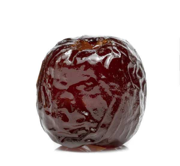 Китайська Дата Або Южюбе Або Мавпяче Яблуко Сиропі Ізольоване Білому — стокове фото