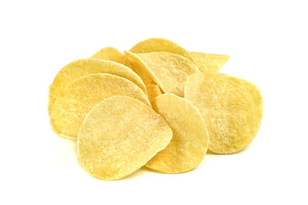 Batatas Fritas Isoladas Fundo Branco — Fotografia de Stock