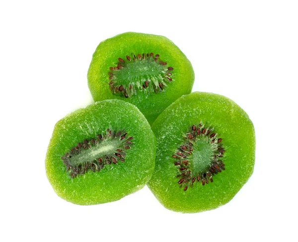 Gedroogde Kiwi Geïsoleerd Witte Achtergrond — Stockfoto