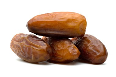 Beyaz zemin üzerinde izole edilmiş kuru hurma ağaçları.