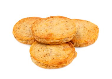 Kızarmış Vietnam Domuzu Sosisi. Beyaz arka planda izole edilmiş.