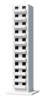 Gökdelen binası simgesi izole edildi. 3d resimleme