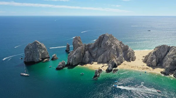 Beautiful Aerial View Cabo San Lucas Arch — Stock Photo, Image