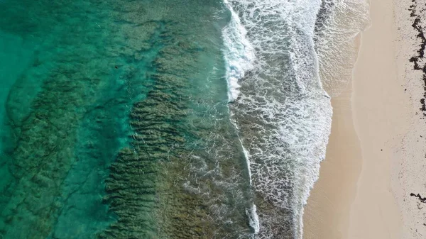 コスメルでのビーチの美しい空中ビュー — ストック写真