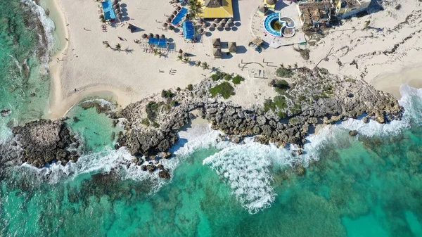 Cozumel 'deki güzel kumsal manzarası