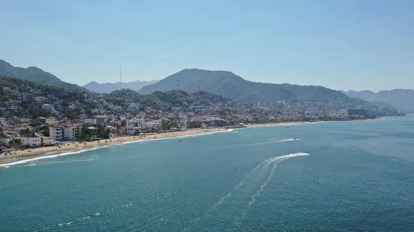 Вид Пляж Пуэрто Вальярта — стоковое фото