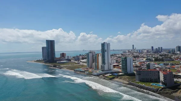 Hermosa Vista Aérea Ciudad Veracruz —  Fotos de Stock