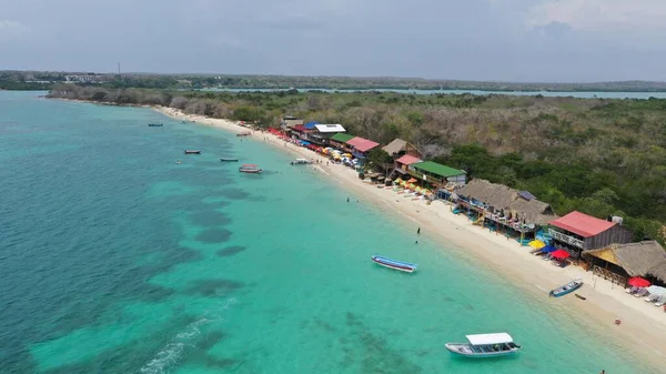 Playa Blanca Cartagena 'nın kıyı manzarası