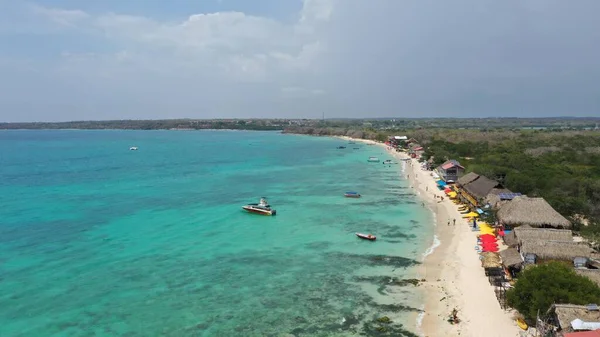 Widok Wybrzeże Playa Blanca Cartagena — Zdjęcie stockowe