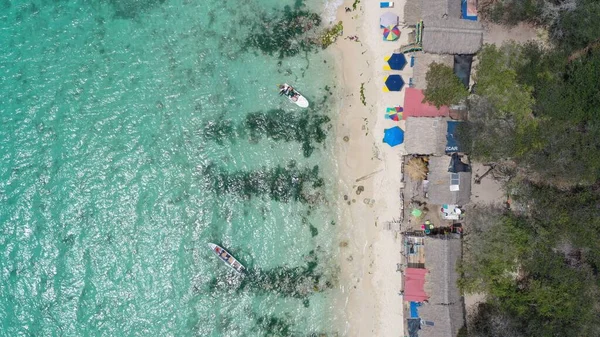 Pobřežní Pohledy Playa Blanca Cartagena — Stock fotografie