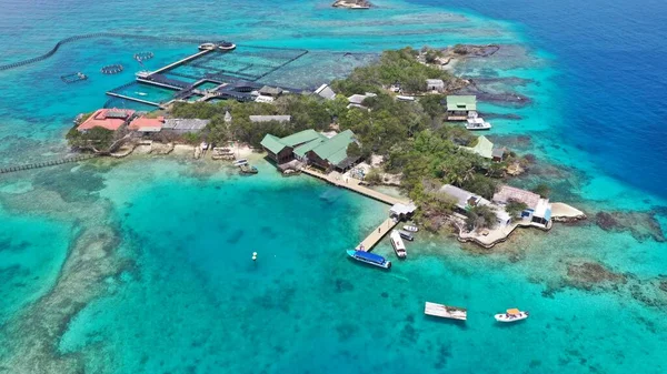 Schöne Luftaufnahme Der Islas Del Rosario — Stockfoto