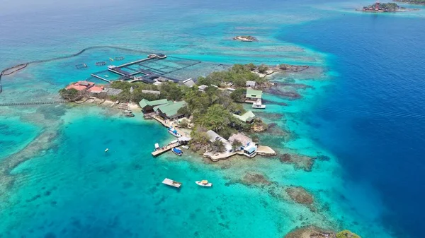 Islas Del Rosario 'nun güzel hava manzarası