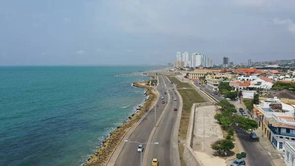 Hermosa Vista Las Murallas Ciudad Cartagena —  Fotos de Stock