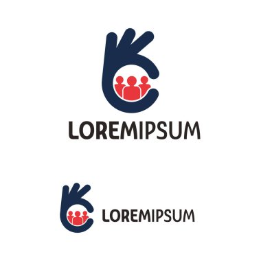 iyi takım logosu tasarım şablonu beyaz arkaplan