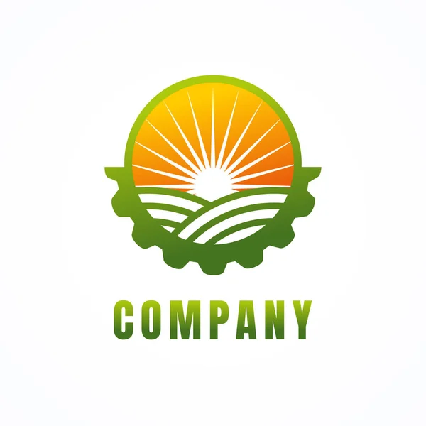 Wzór Logo Rolnictwa Wektor Projektowania — Wektor stockowy