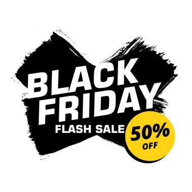 Kara Cuma flaş vektör illüstrasyonuName