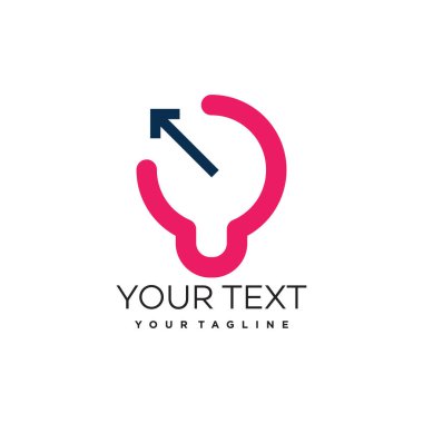 beyaz arkaplan ile yaratıcı dar logo tasarım şablonu