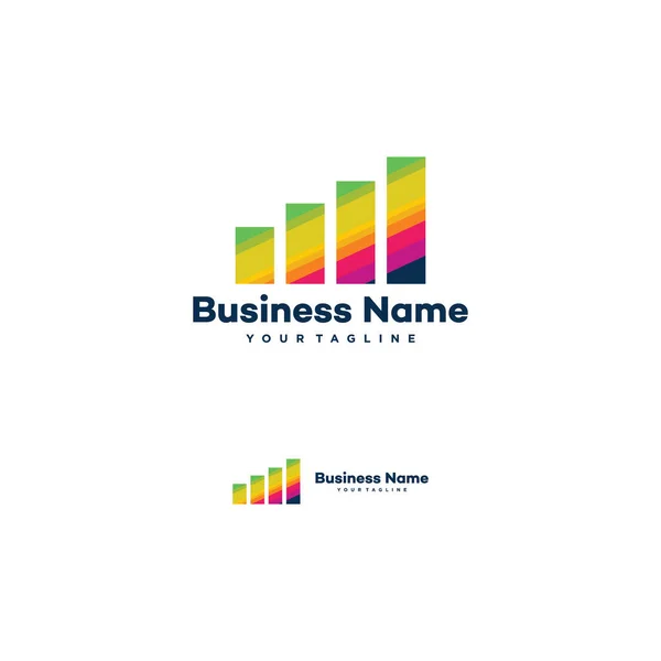 Πρότυπο Σχεδιασμού Λογότυπου Επιχειρηματικής Χρηματοδότησης Λευκό Φόντο — Διανυσματικό Αρχείο