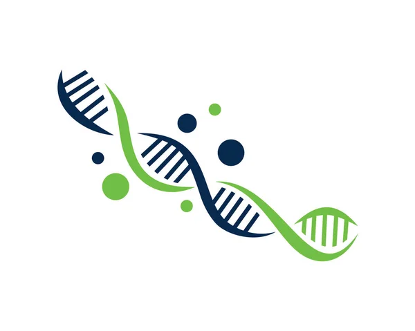 Beyaz arka planlı DNA genetik logosu