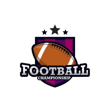 Futbol Logosu Şablon Tasarım Vektörü, Amblem, Tasarım Konsepti, Yaratıcı Sembol, Simge
