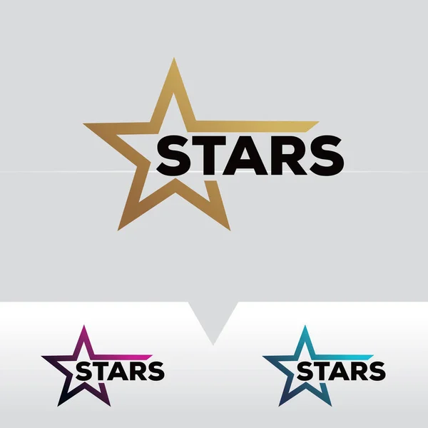 Stars Logo Şablon Tasarım Vektörü, Amblem, Tasarım Konsepti, Yaratıcı Sembol, Simge
