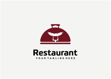 Restoran Logosu Tasarım Vektörü, Amblem, Tasarım Konsepti, Yaratıcı Sembol, Simge Simgesi, Simge