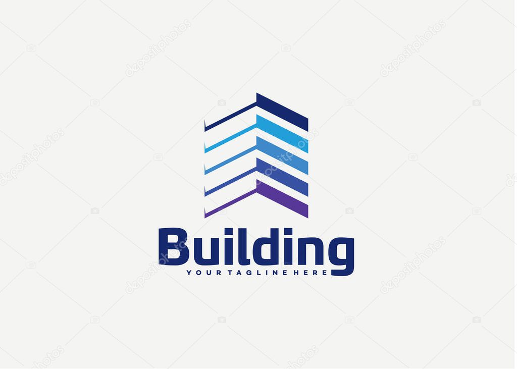 Building Logo Template Design Vector, Emblem, Design Concept, Creative Symbol, Icon