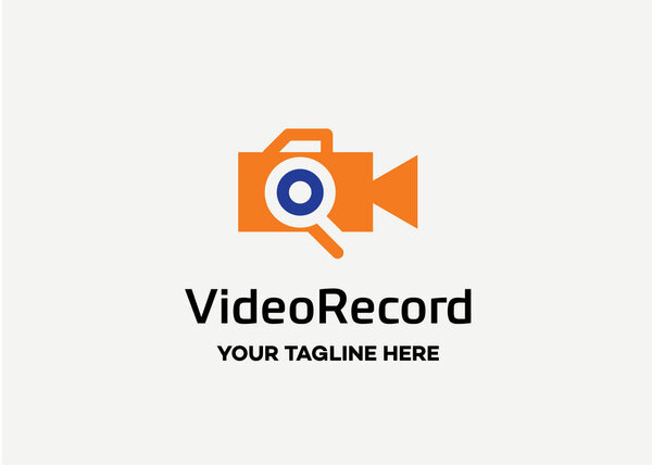 Video Record Logo Template Design Vector, Emblem, Design Concept, Creative Symbol, Icon