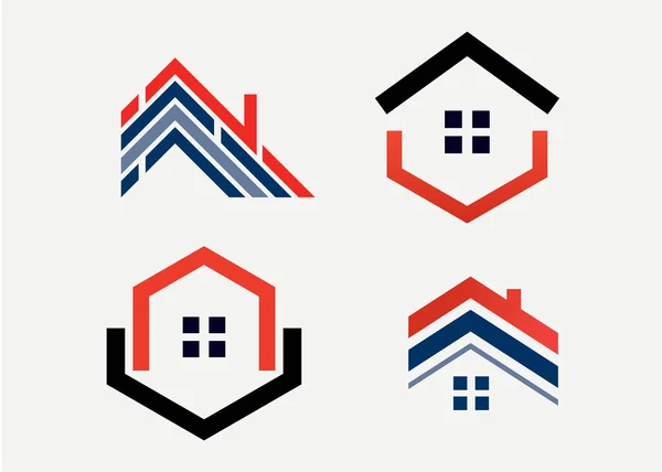 Real Estate Logo Set Template Design Vector Emblem Design Concept — стоковий вектор