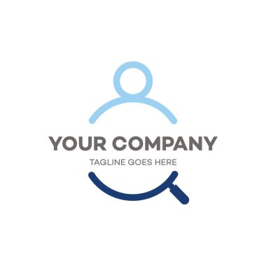 iş bulucu logo tasarım şablonu