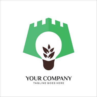 şato ampul logo tasarım şablonu