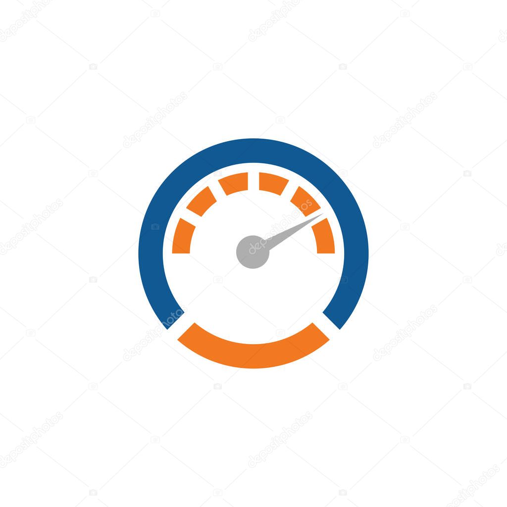 Rounded gauge logo design template