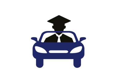 Sürücü Dersi Logosu Tasarım Şablonu