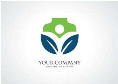 Doğa insanların Logo şablonu tasarlamak vektör, amblem, tasarım konsepti, yaratıcı sembol simge