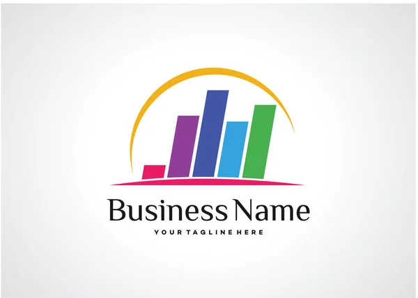 Business Finance Logo Πρότυπο Σχεδιασμός Διάνυσμα Emblem Design Concept Creative — Διανυσματικό Αρχείο