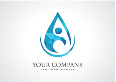 İnsanlar Logo Şablonu Tasarım Vektörü, Amblem, Tasarım Konsepti, Yaratıcı Sembol, Simge, Simge Bırakıyor